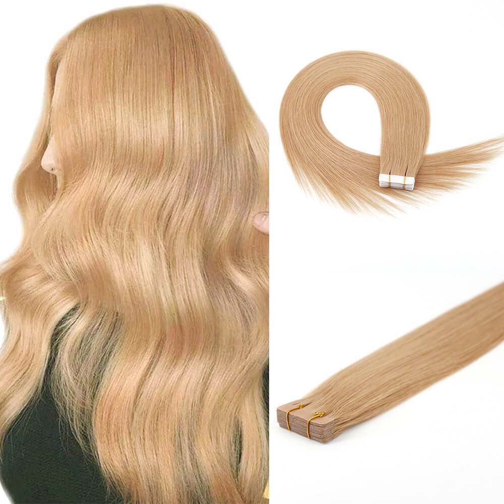 Virgin Hair Tape in Human Hair Extensions Straight PU Skin Weft Hair