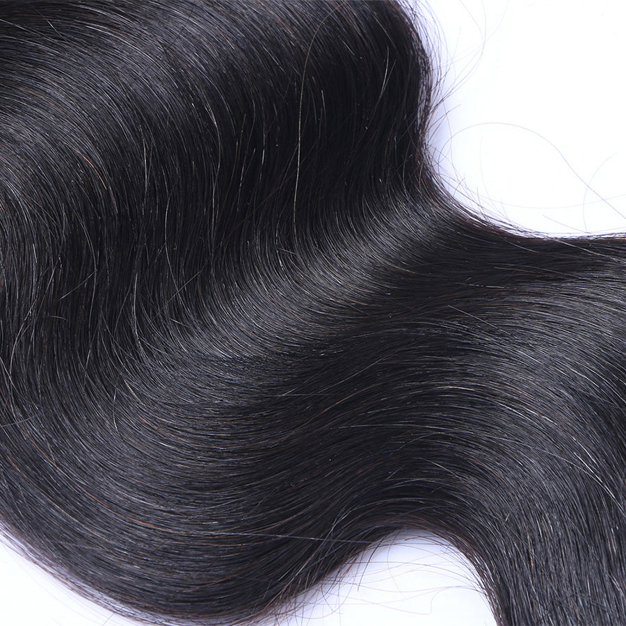 Black wavy hair