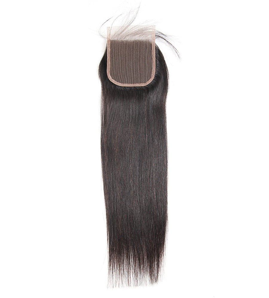black human hair light brown lace closure