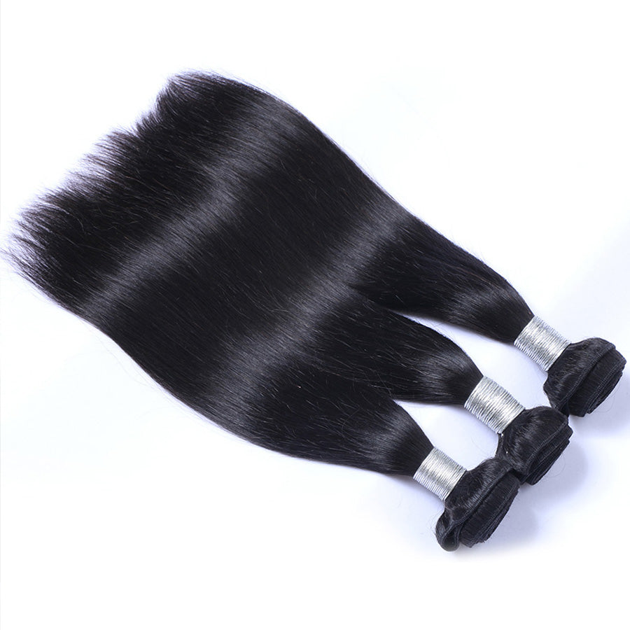 Brazilian Hair Weft Silky Straight Natural Color Bundles Hair 3pcs/lot