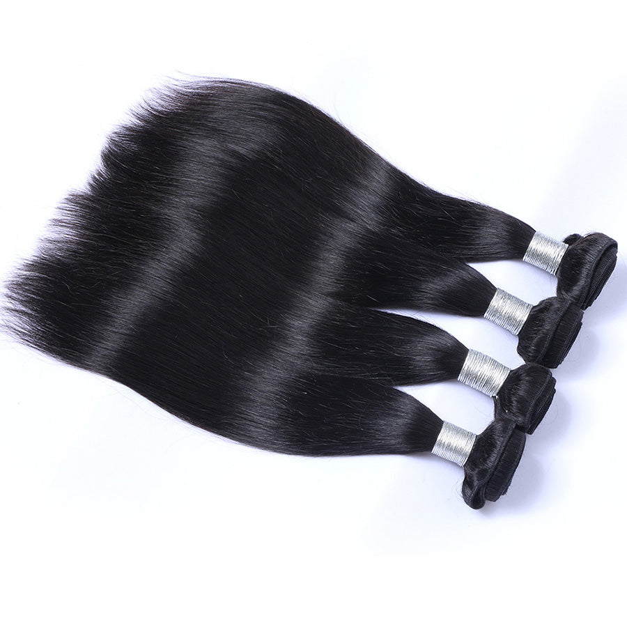 Black human hair bundles