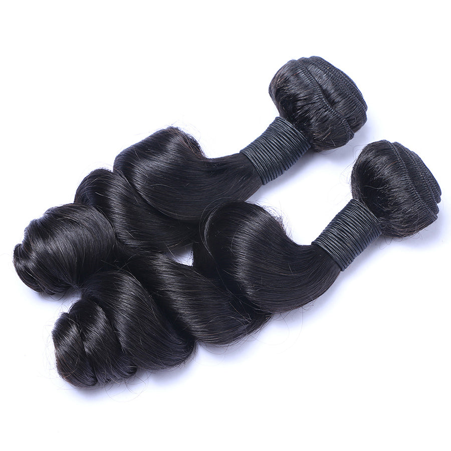 Human Hair Weave Bundles Loose Wave Hair Weft 2pcs/lot