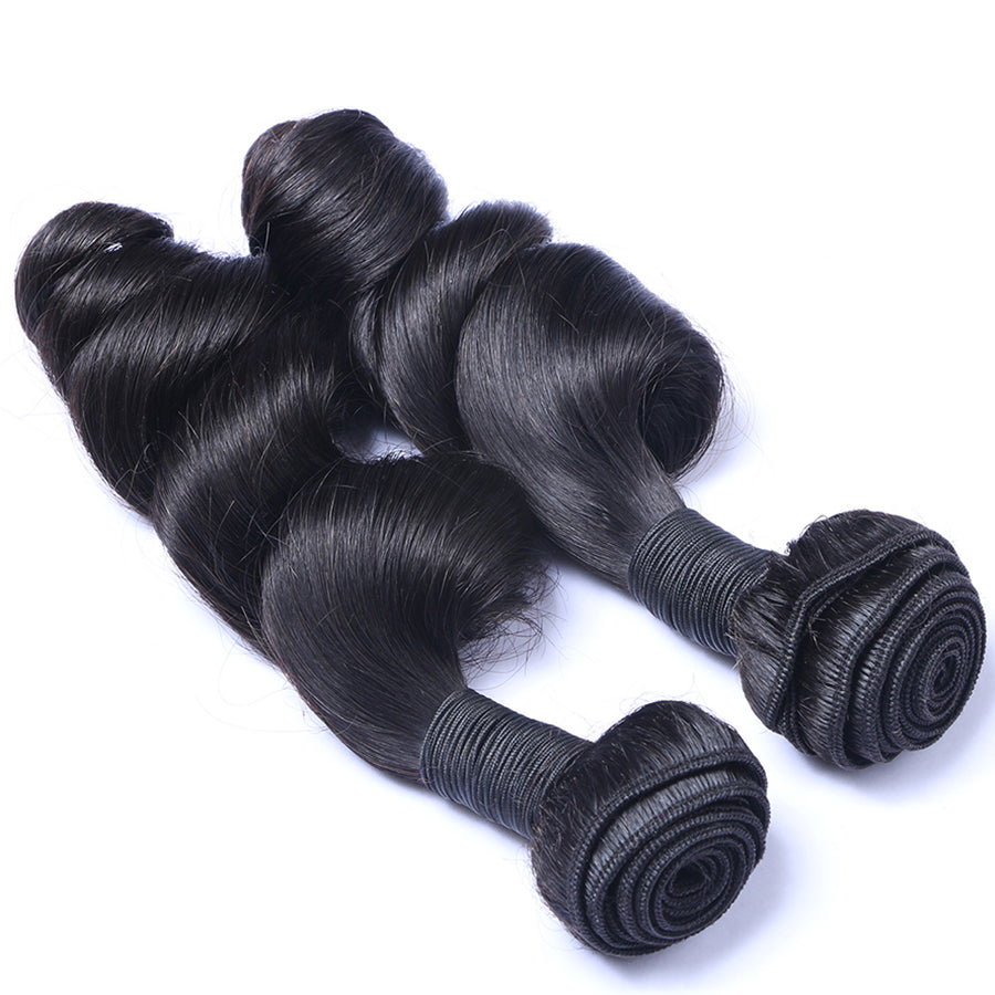 Human Hair Weave Bundles Loose Wave Hair Weft 2pcs/lot