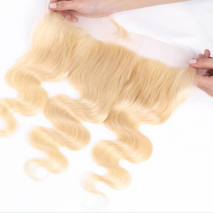 Body wave blonde lace frontal