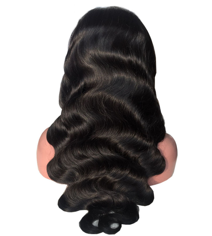 body wave human hair wig