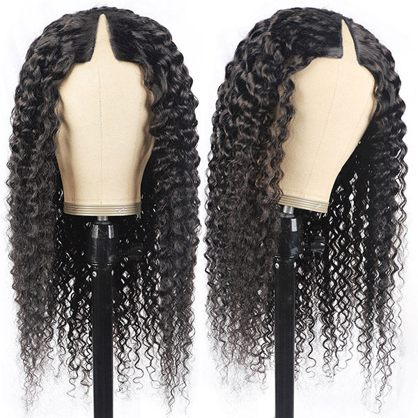 V part curly wig