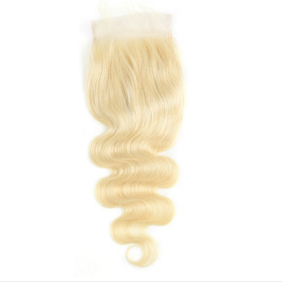 613 body wave human hair lace closure