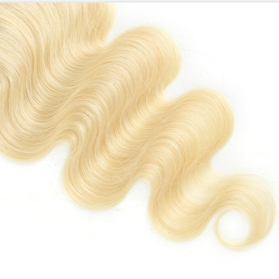 wavy blonde human hair
