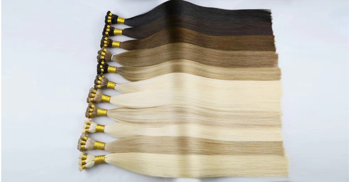 Hand Made Weft Human Hair Weft in Multiple Colors – UBEAUTYWIG