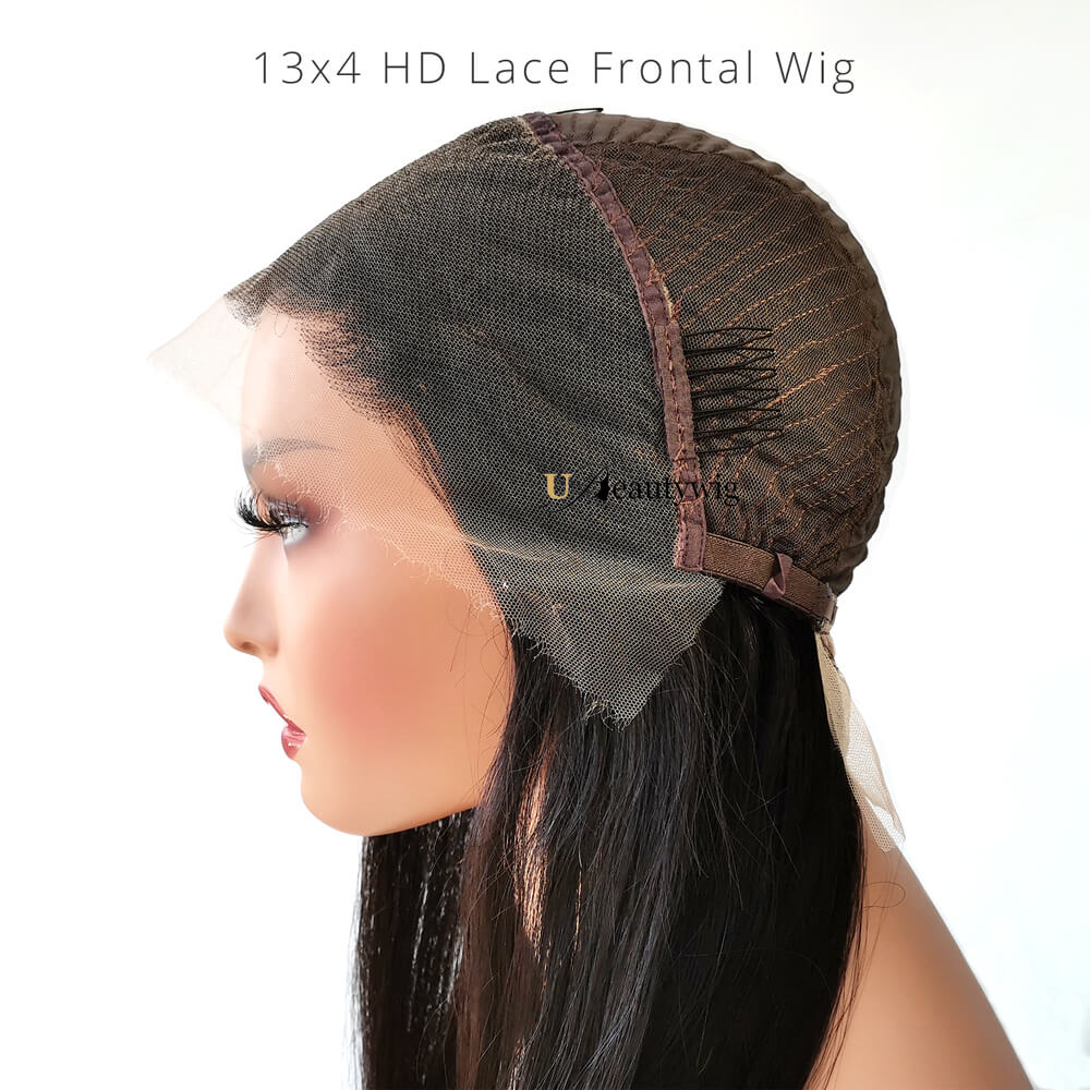 13x4 HD lace frontal wig cap construction