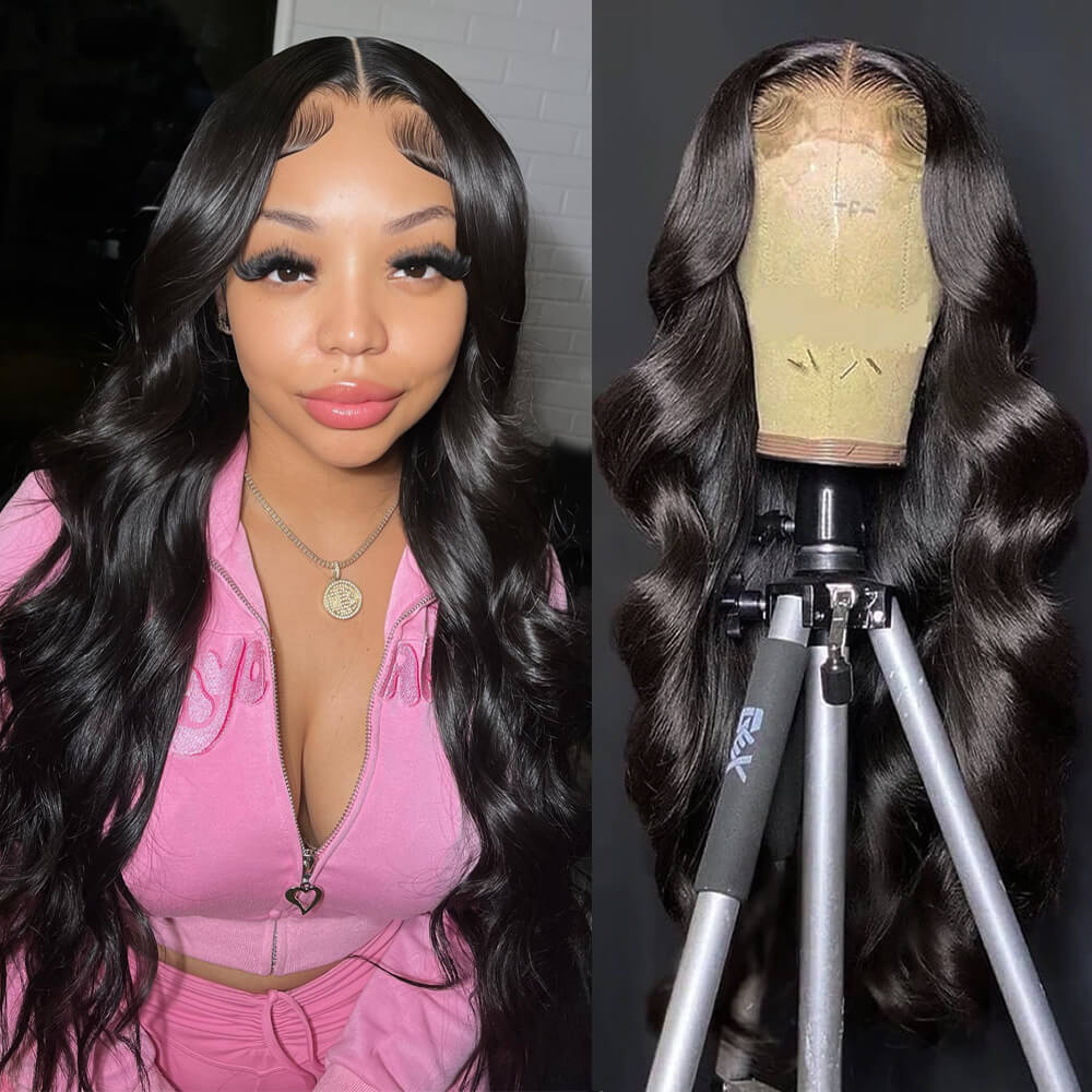 women lace front wig body wave human hair