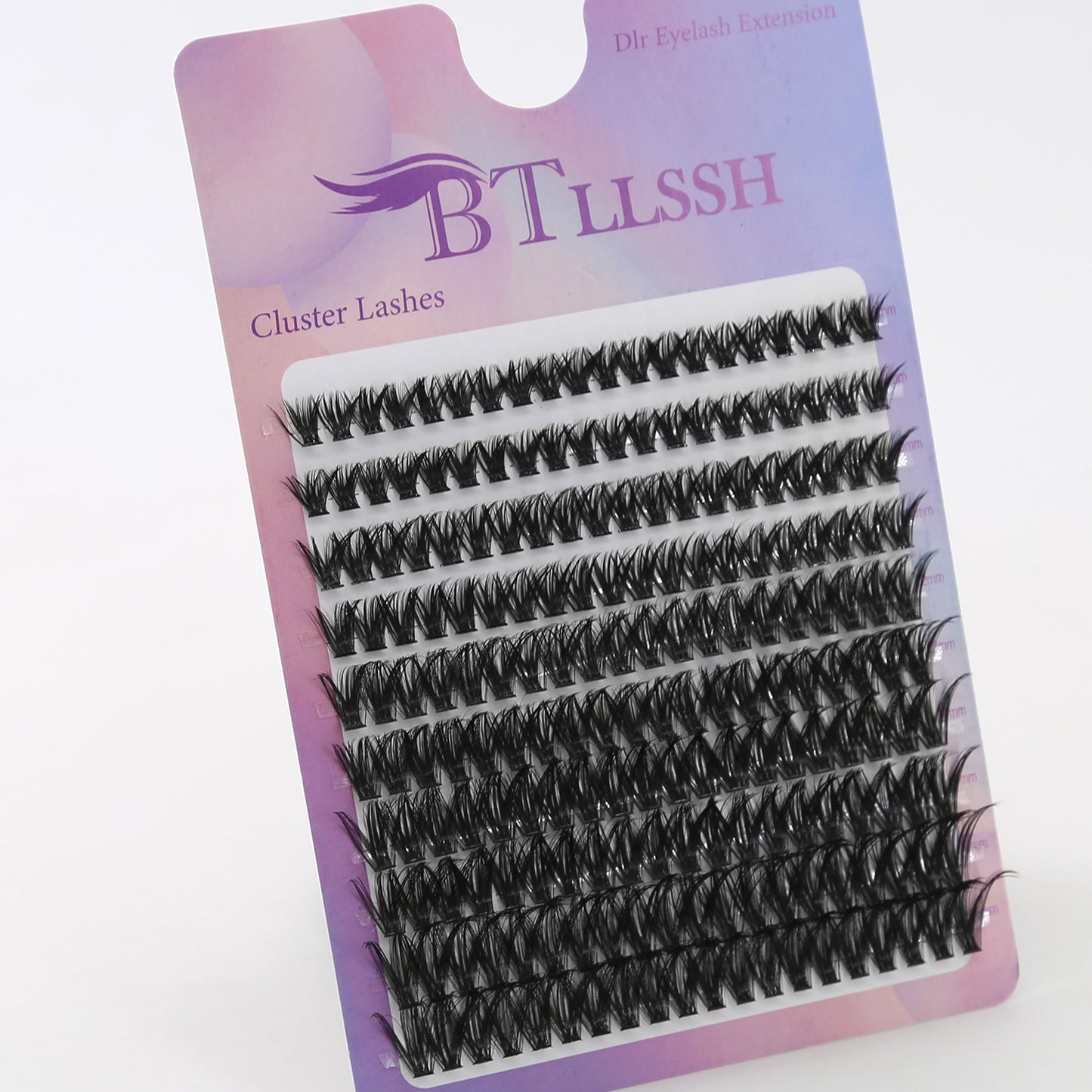 DIY Cluster Eyelash Extension Kit - 200pcs False Lashes with 60D Clusters, 8-16mm Mixed Length, Easy Home Grafting