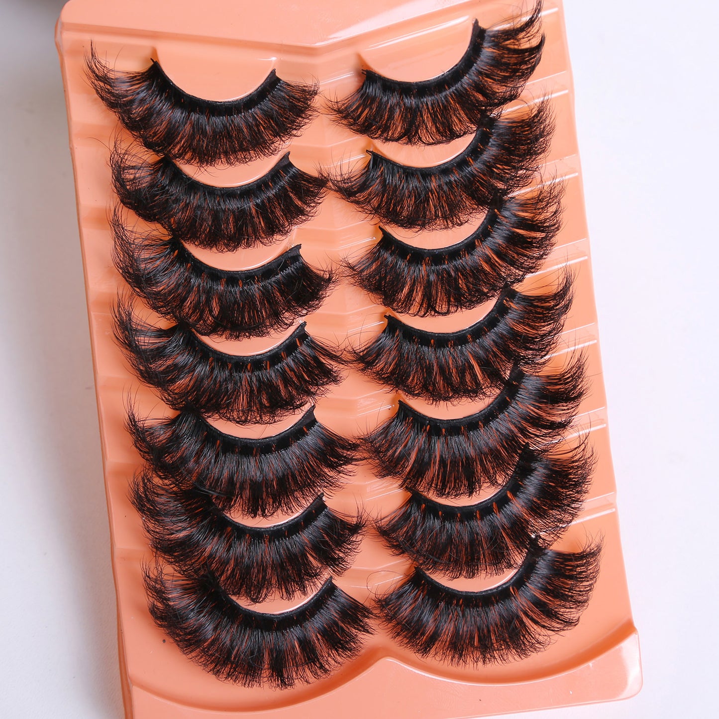 7 Pairs of Luxurious Thick and Long Dramatic False Eyelashes – 3D Faux Mink Full Strip Lashes, Volumized Fluffy Natural False Eyelashes