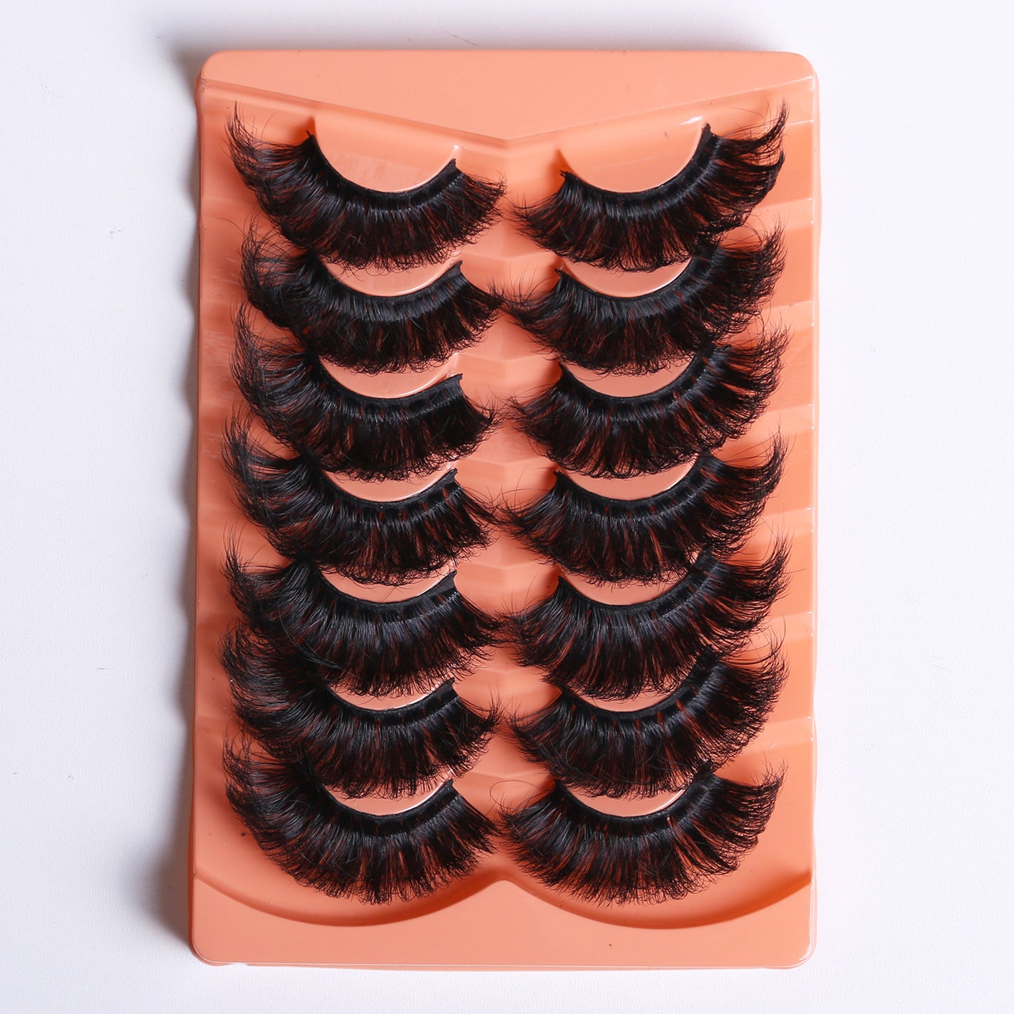 7 Pairs of Luxurious Thick and Long Dramatic False Eyelashes – 3D Faux Mink Full Strip Lashes, Volumized Fluffy Natural False Eyelashes