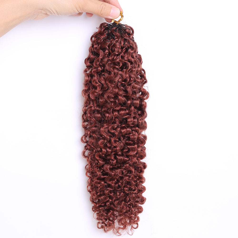 Crochet Hair Dark Auburn  Human Hair Extensions