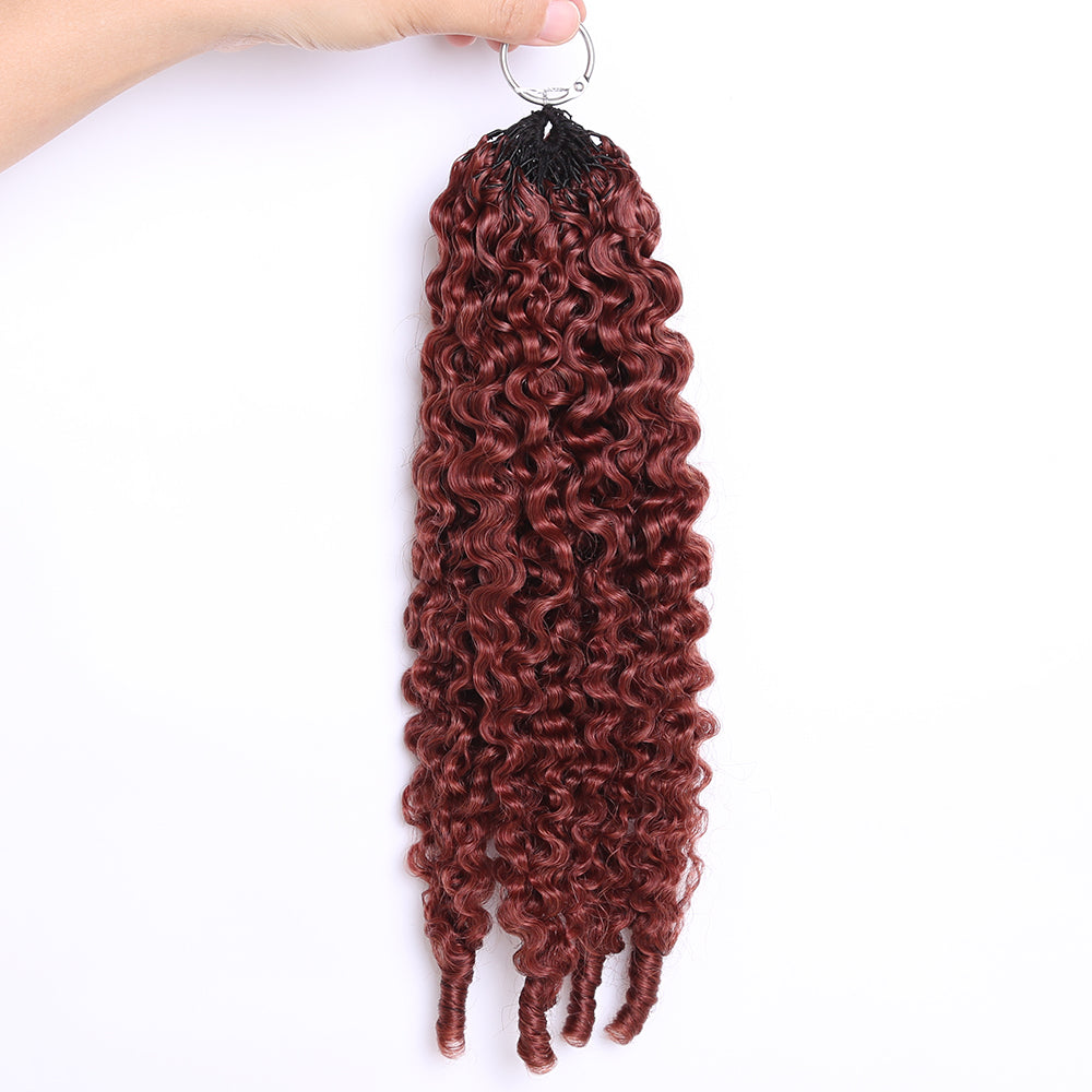 Crochet Hair Dark Auburn  Human Hair Extensions