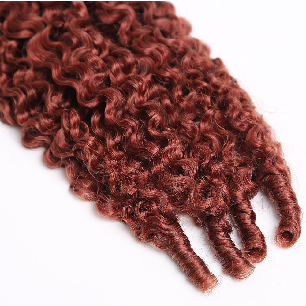 Crochet Hair Dark Auburn  Human Hair Extensions