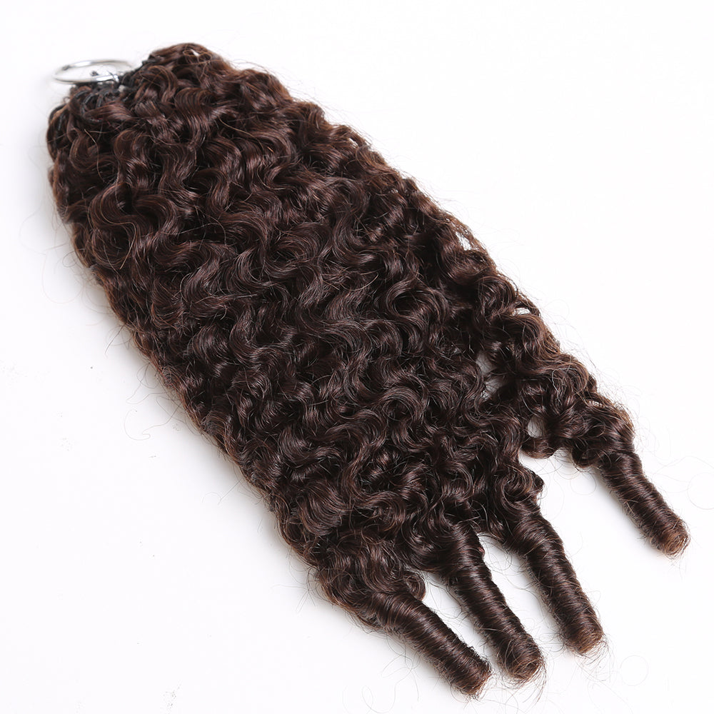 Crochet Hair Extensions Darkest Brown Braiding Human Hair