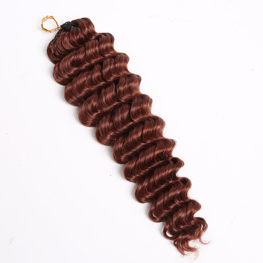 Crochet Hair Dark Auburn  Human Hair Extensions