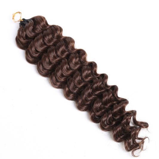 Dark Brown Crochet Hair Extensions Braiding Human Hair