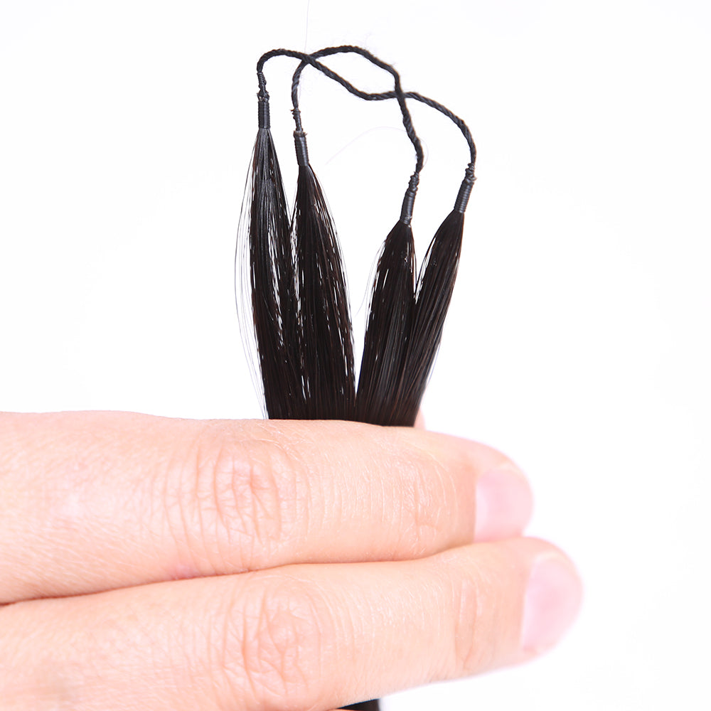 Crochet Hair Body Wave Machine Made Feather Human Hair Extension