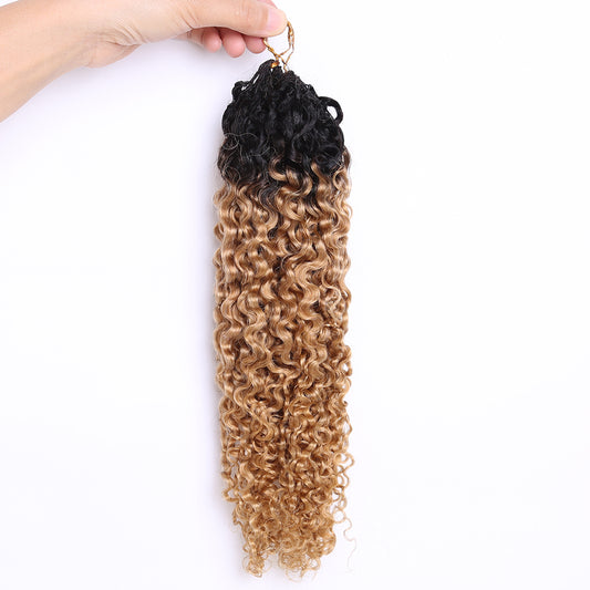 Human Hair Crochet Hair Extensions Ombre #1B/27 Braiding Hair