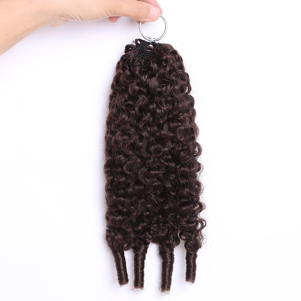 Crochet Hair Extensions Darkest Brown Braiding Human Hair