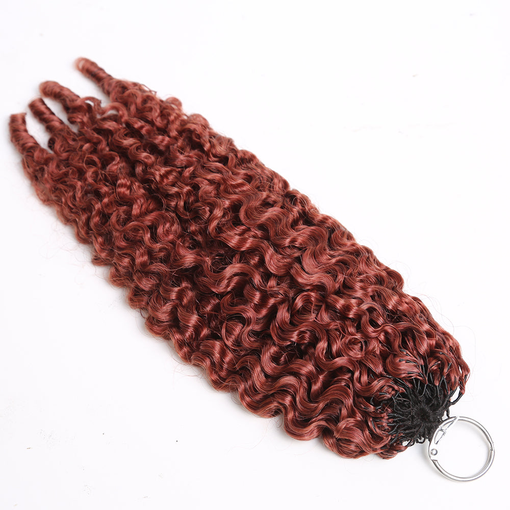 Crochet Hair Dark Auburn  Human Hair Extensions