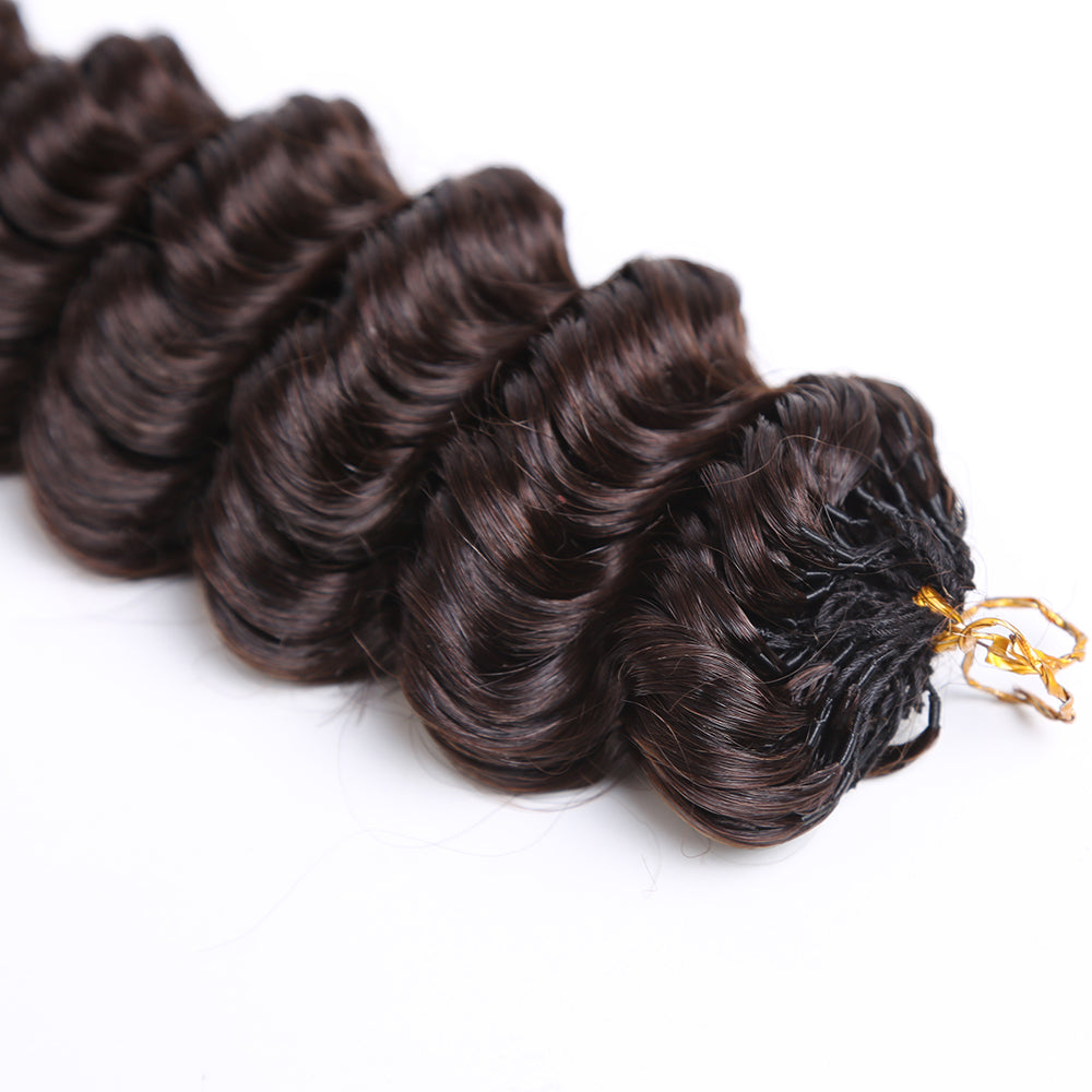Crochet Hair Extensions Darkest Brown Braiding Human Hair