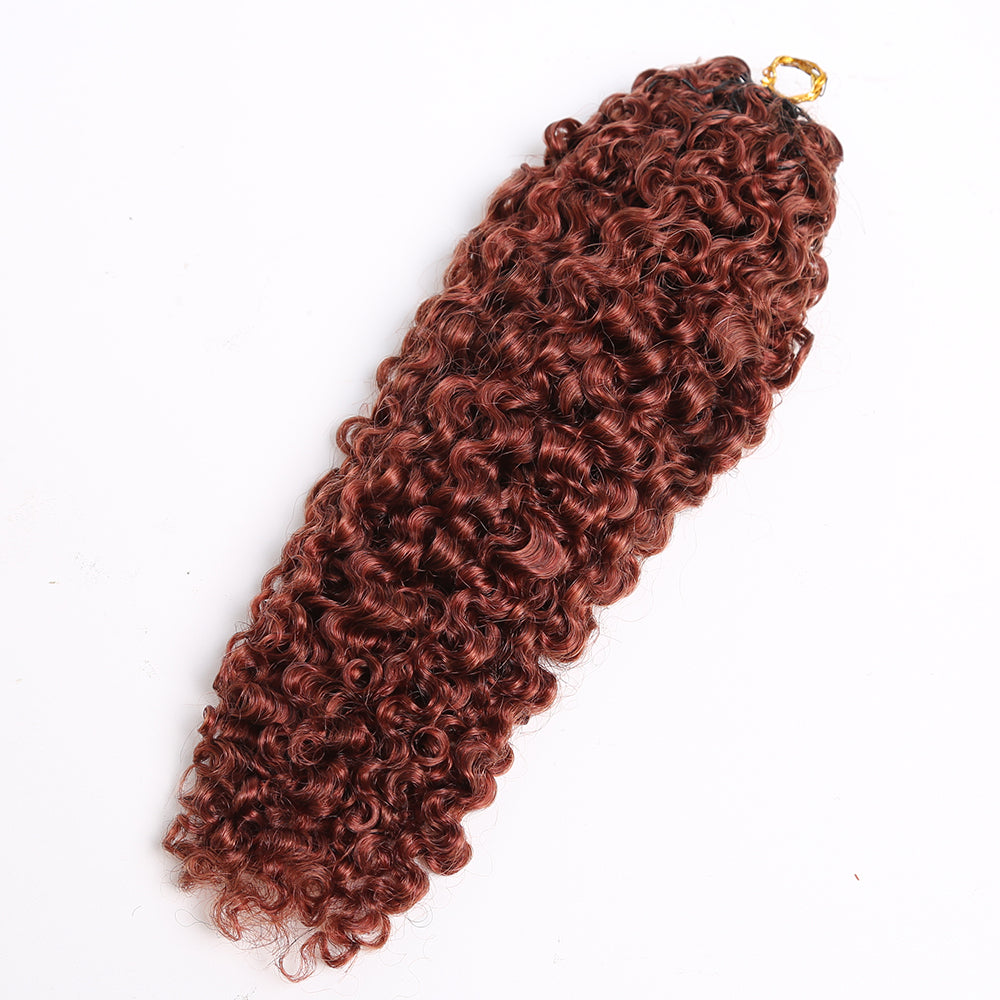Crochet Hair Dark Auburn  Human Hair Extensions