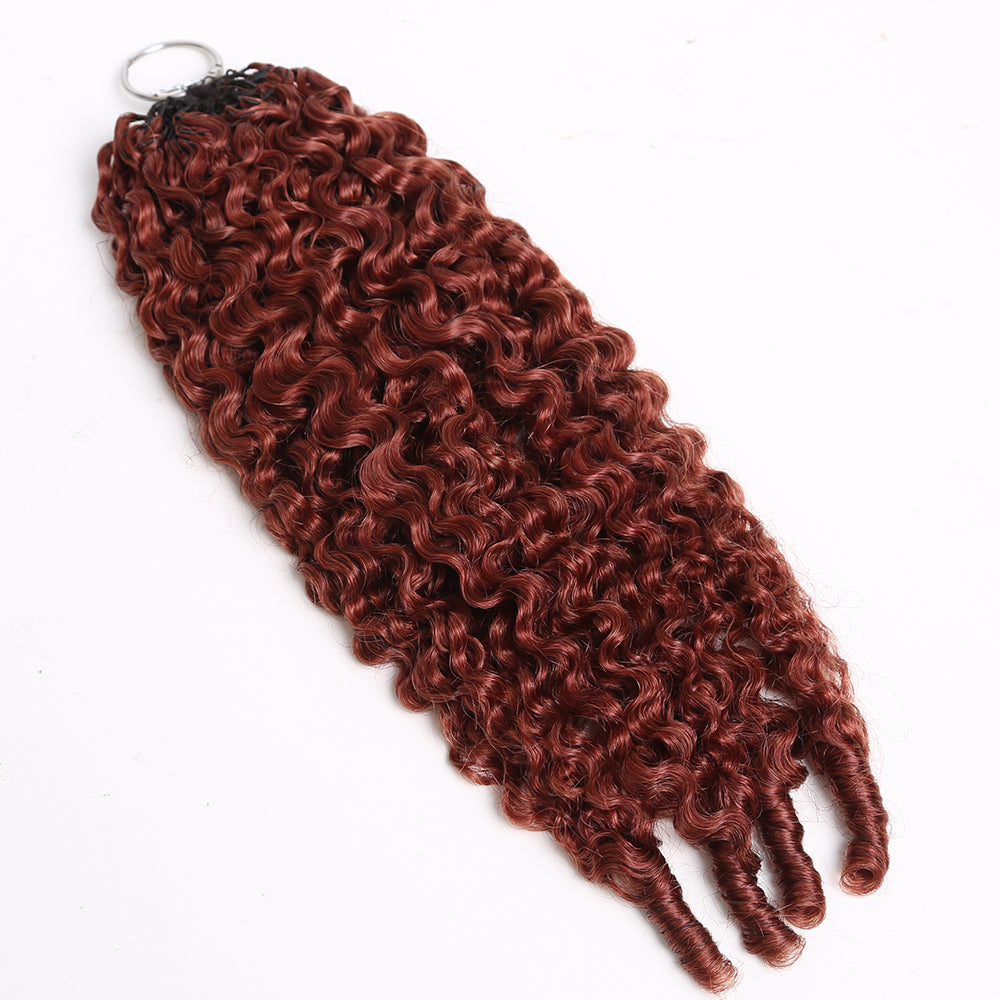 Crochet Hair Dark Auburn  Human Hair Extensions