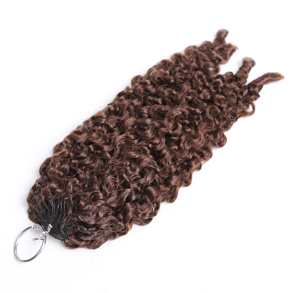 Dark Brown Crochet Hair Extensions Braiding Human Hair