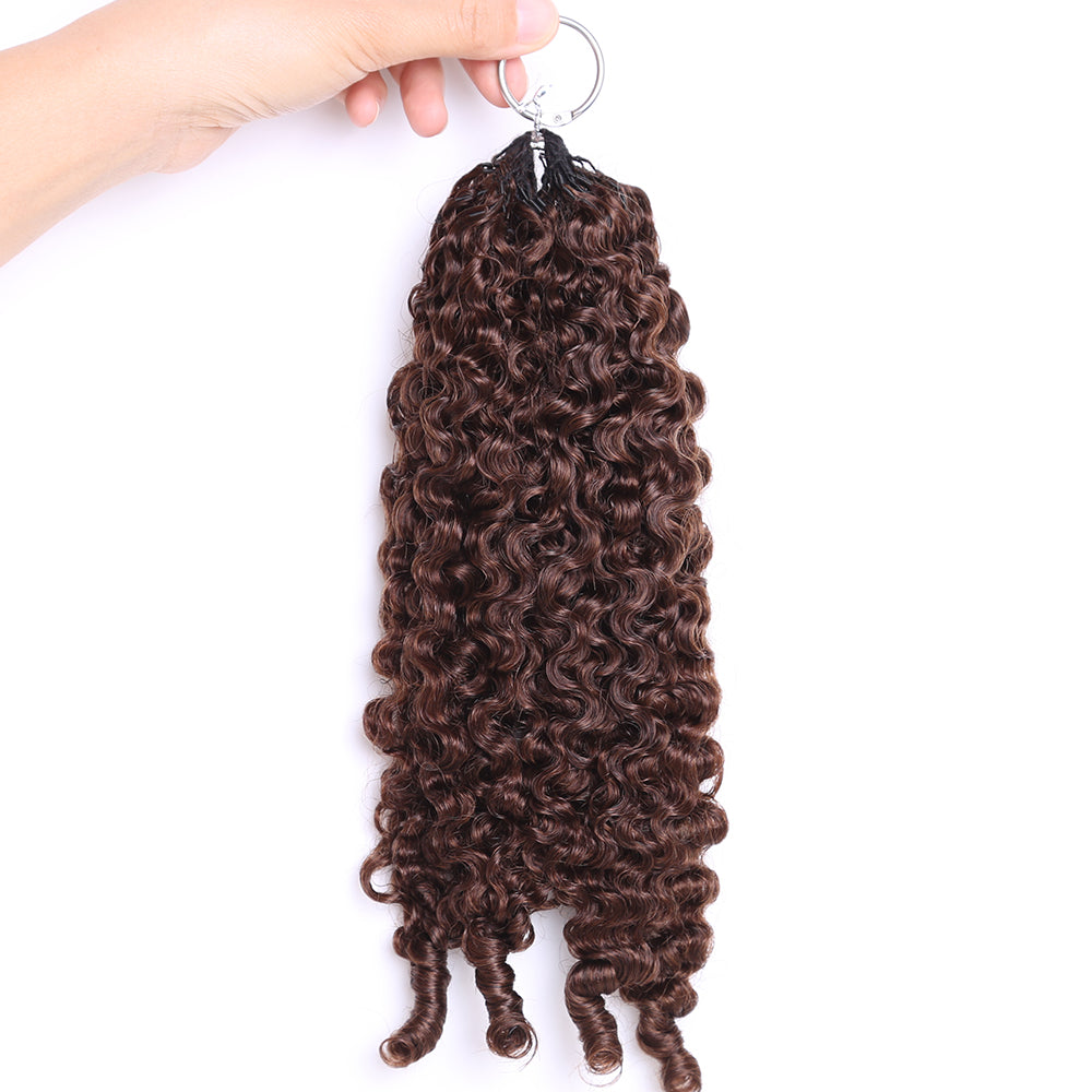 Dark Brown Crochet Hair Extensions Braiding Human Hair