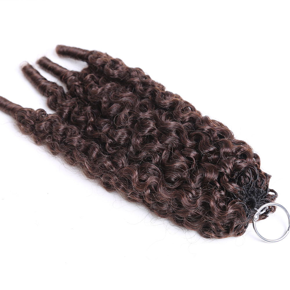 Crochet Hair Extensions Darkest Brown Braiding Human Hair