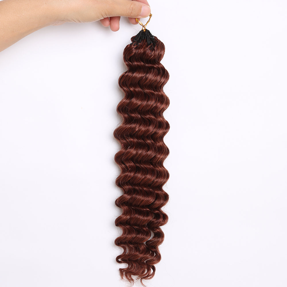 Crochet Hair Dark Auburn  Human Hair Extensions