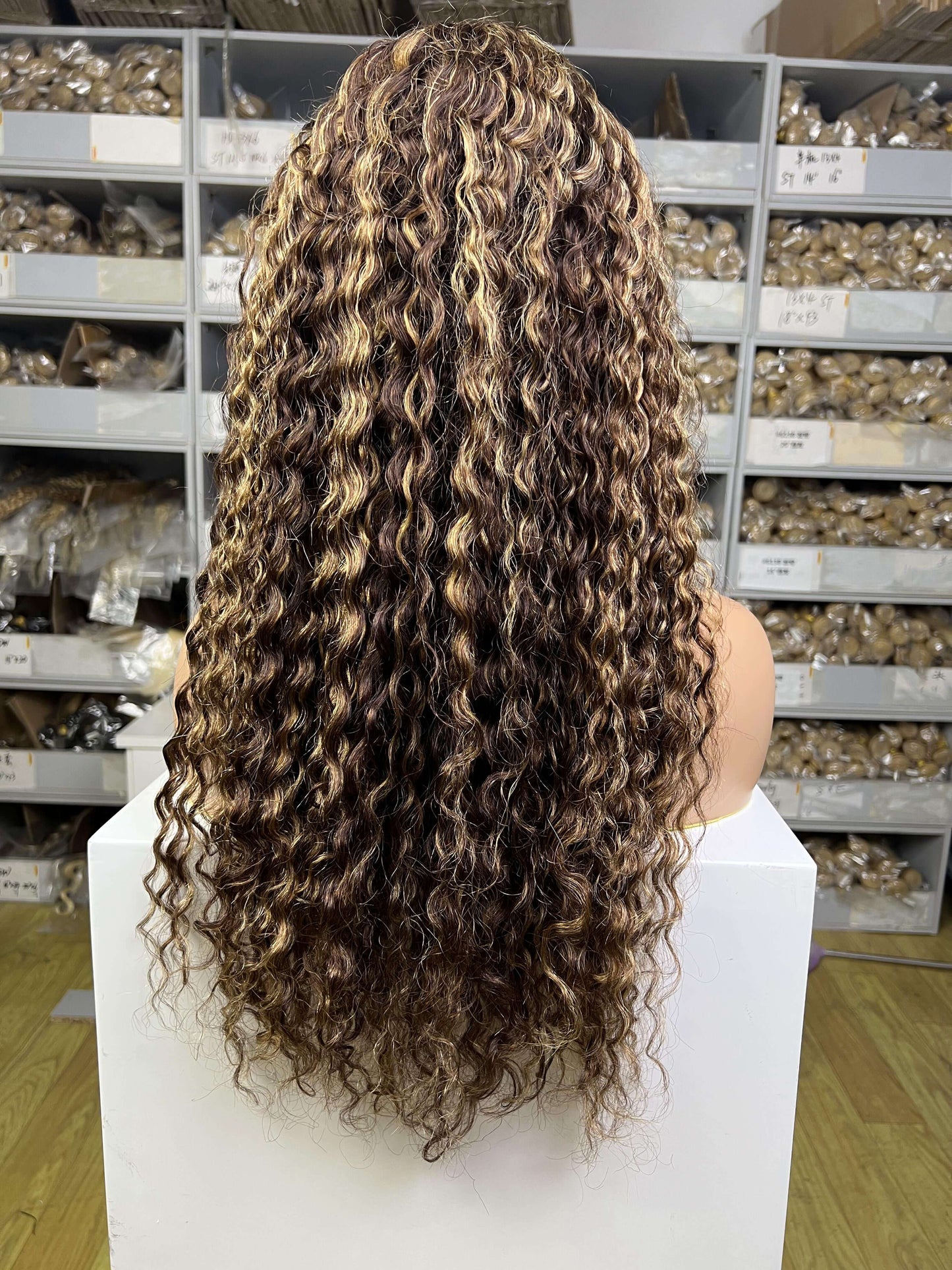 Lace Front Wig 13x6 Transparent Highlight Curly Hair Wigs