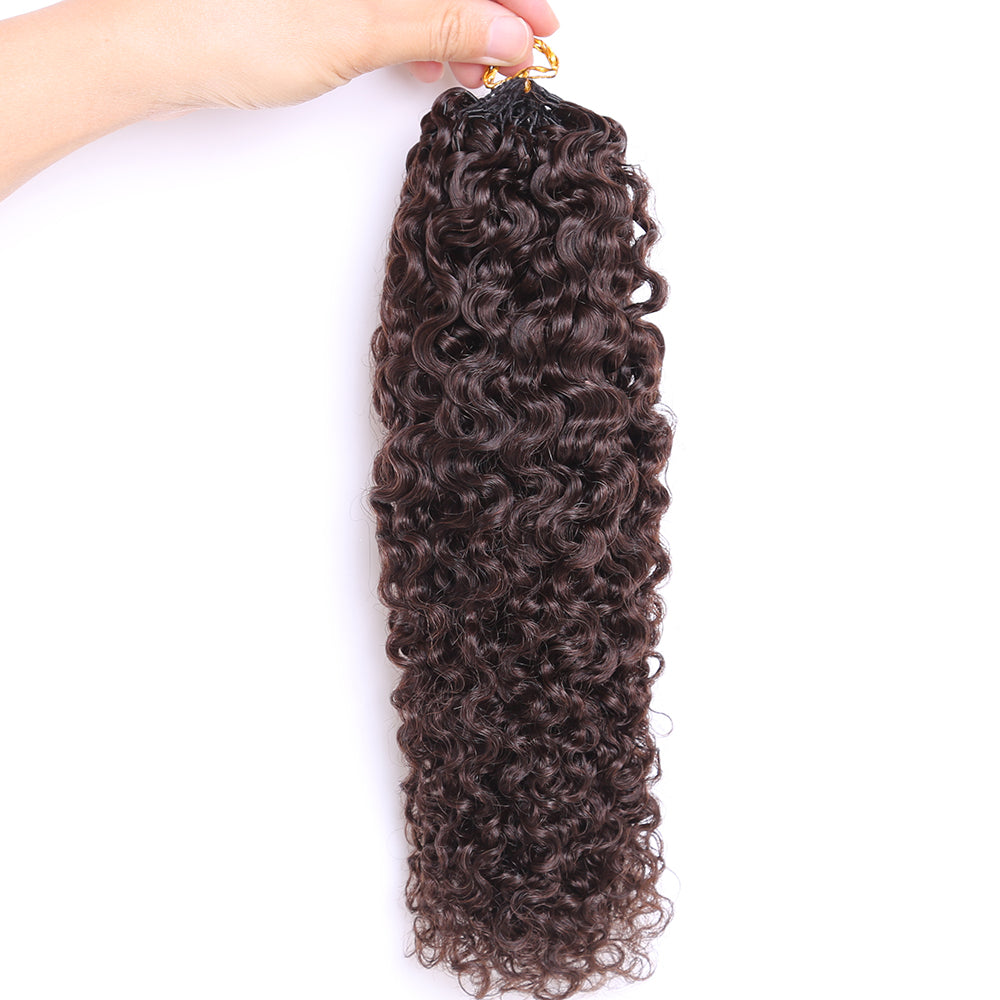 Crochet Hair Extensions Darkest Brown Braiding Human Hair