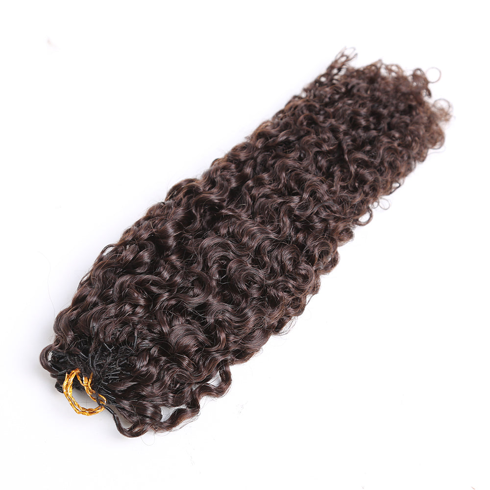 Crochet Hair Extensions Darkest Brown Braiding Human Hair