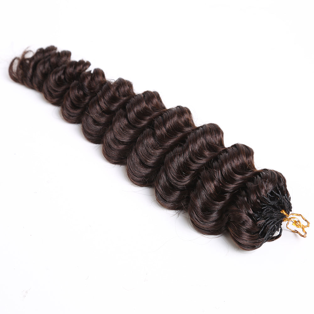 Crochet Hair Extensions Darkest Brown Braiding Human Hair