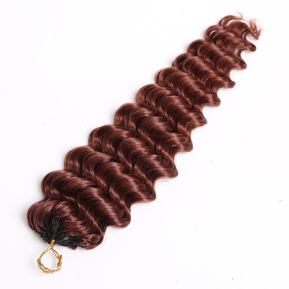 Crochet Hair Dark Auburn  Human Hair Extensions