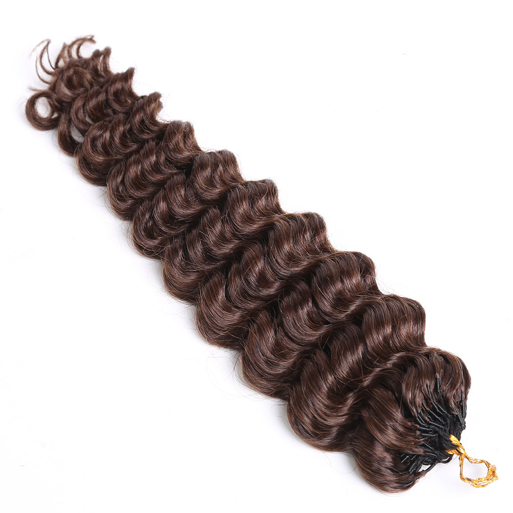 Dark Brown Crochet Hair Extensions Braiding Human Hair