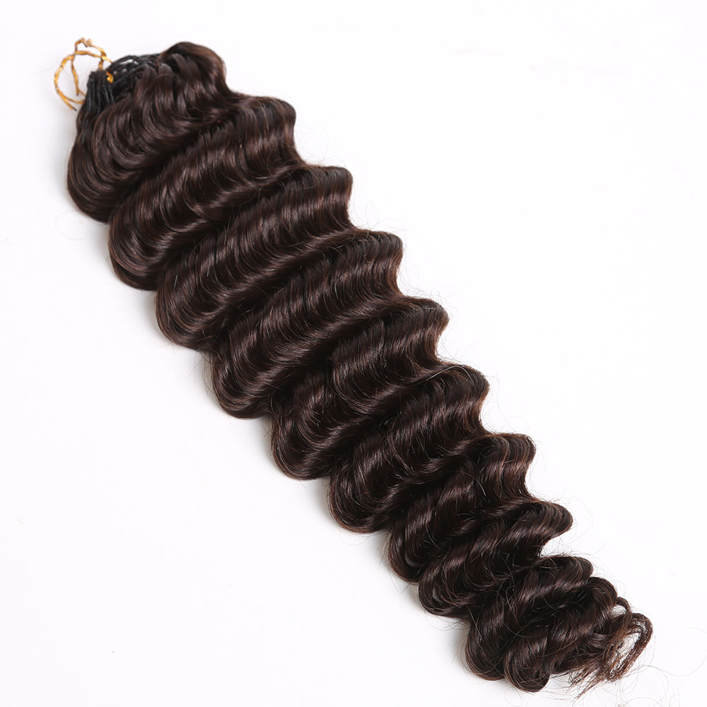 Crochet Hair Extensions Darkest Brown Braiding Human Hair