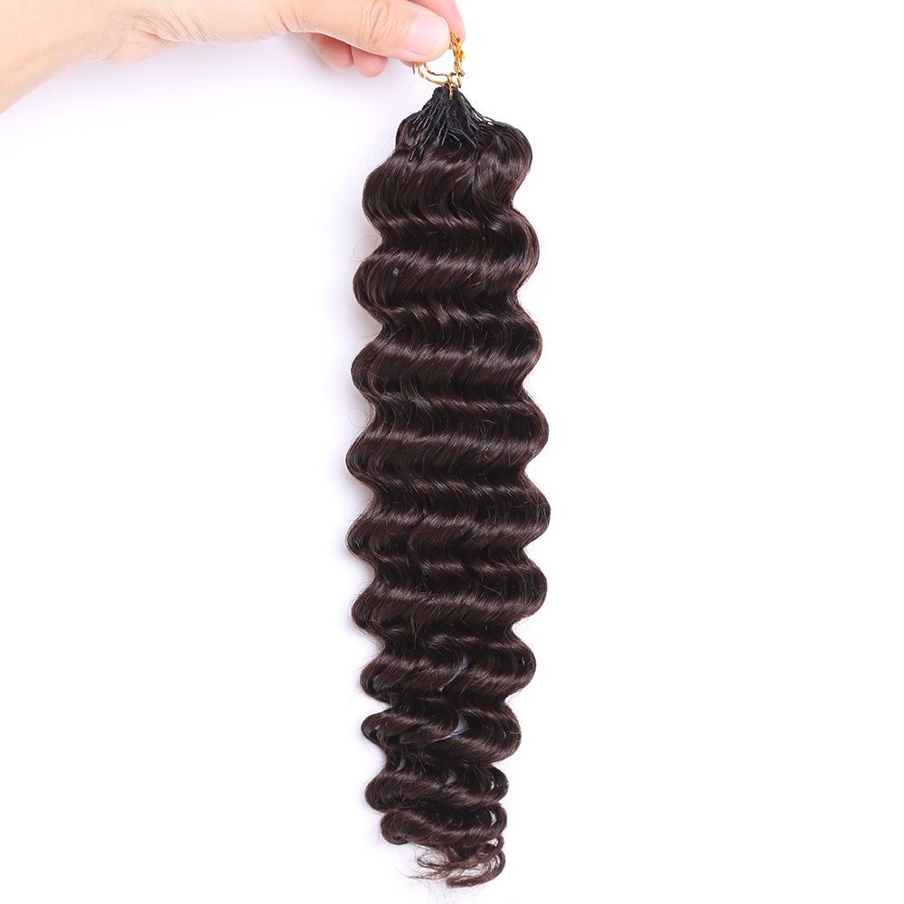 Crochet Hair Extensions Darkest Brown Braiding Human Hair