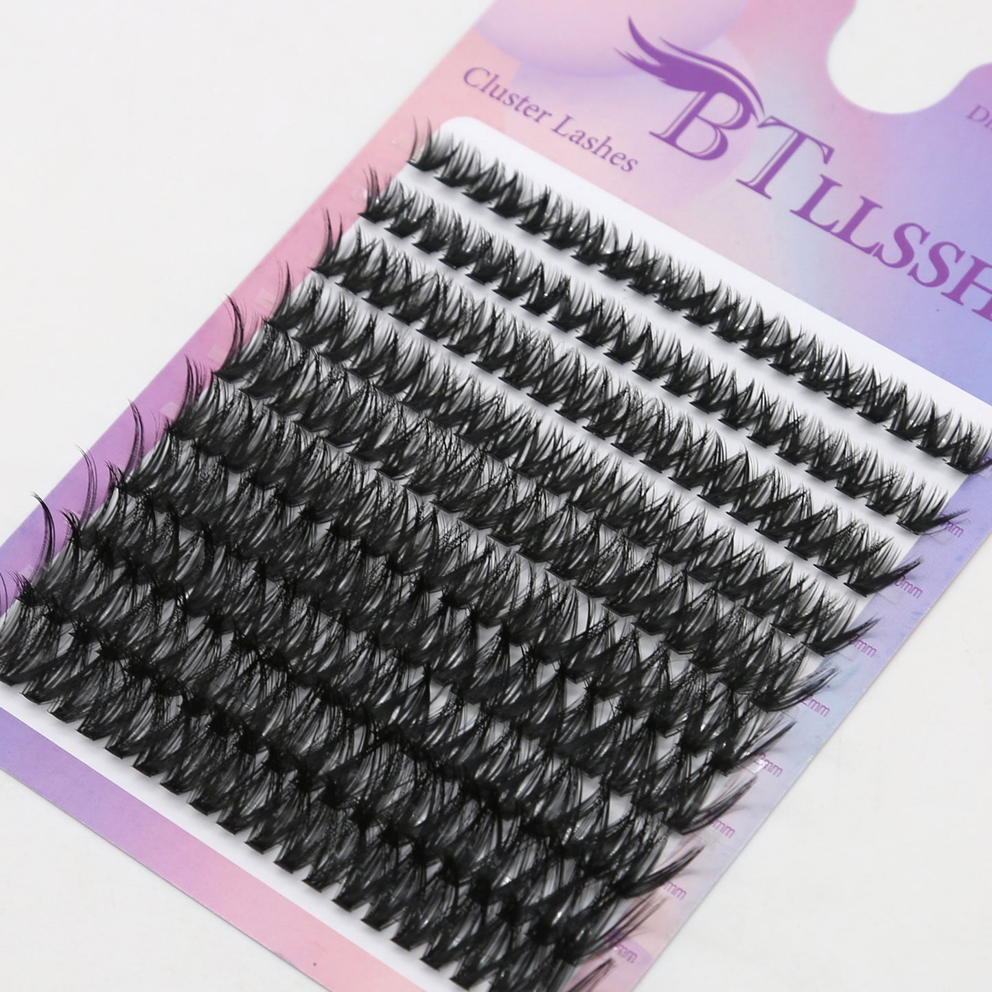 DIY Cluster Eyelash Extension Kit - 200pcs False Lashes with 60D Clusters, 8-16mm Mixed Length, Easy Home Grafting