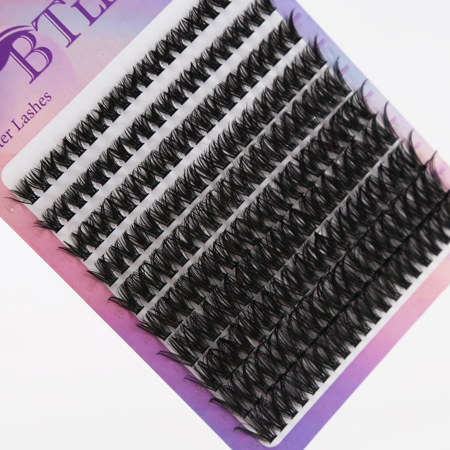 DIY Cluster Eyelash Extension Kit - 200pcs False Lashes with 60D Clusters, 8-16mm Mixed Length, Easy Home Grafting