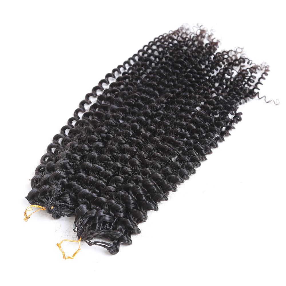 Real Human Hair Kinky Curly Crochet Braiding Hair