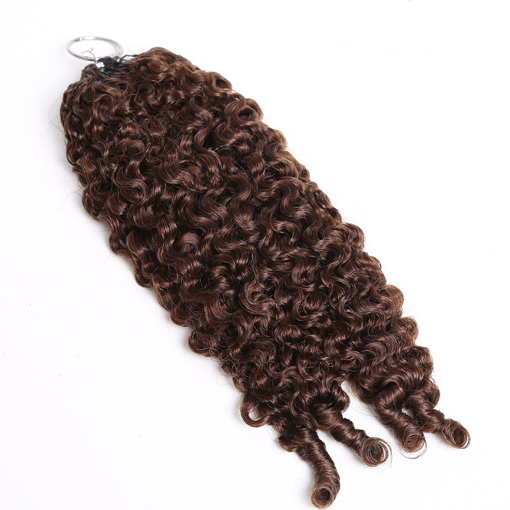 Dark Brown Crochet Hair Extensions Braiding Human Hair