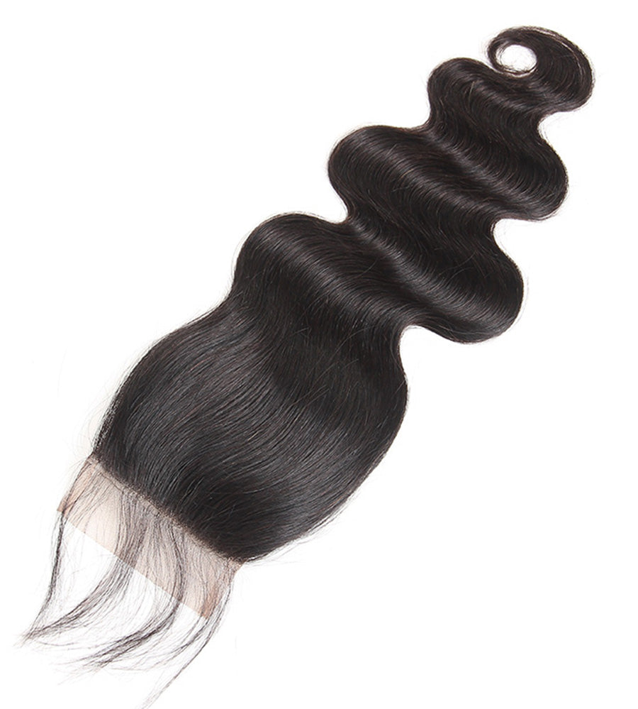 body wave human hair lace closure