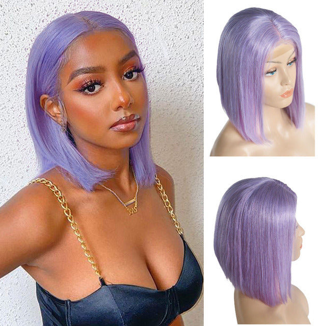 Colored Bob 13x4 Lace Front Human Hair Wigs