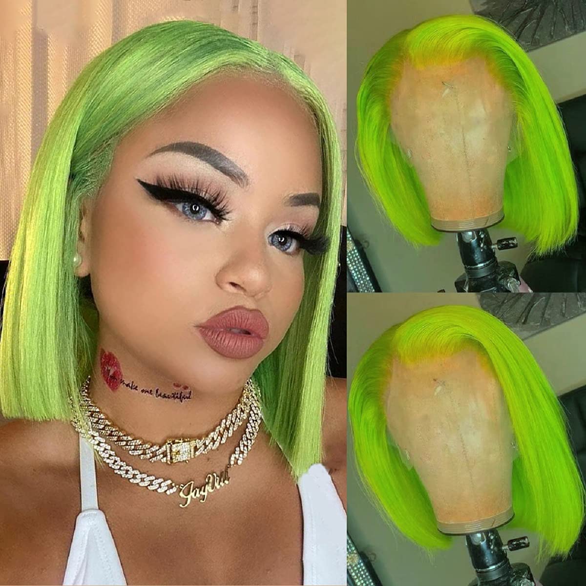 Colored Bob 13x4 Lace Front Human Hair Wigs